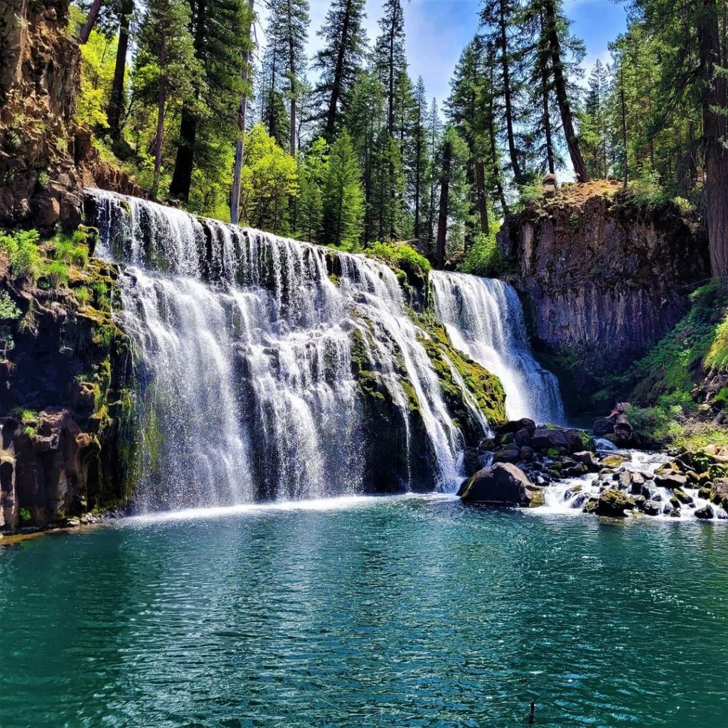 McCloud Waterfall comprises three falls in one.